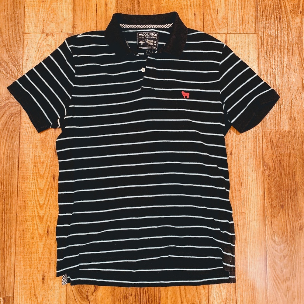 Woolrich John Rich & Bros Striped Polo Size S